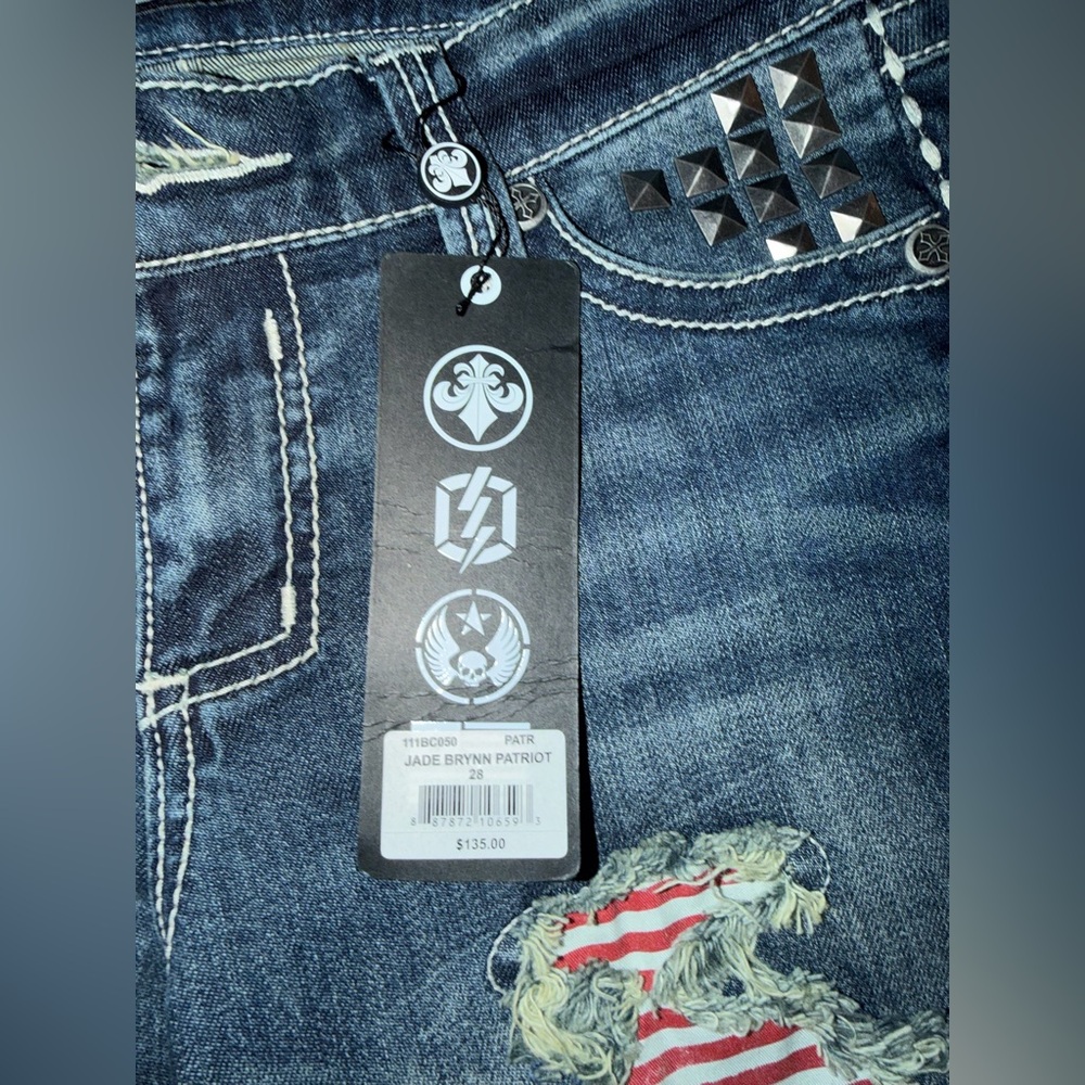 Affliction Women's Jade Brynn Patriot Wash Bootcut Jeans - Picture 8 of 9